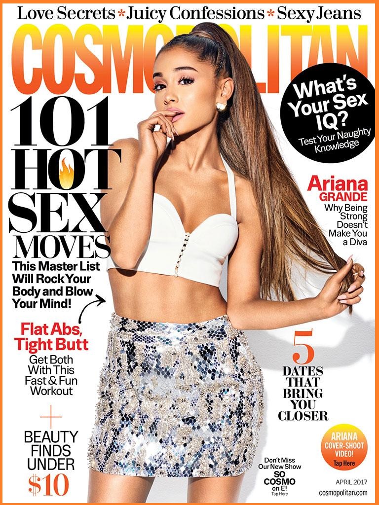 Nisan 2017 Cosmopolitan kapak kızı Ariana Grande