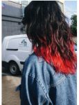 Siyah Kızıl Ombre saç renkleri 2018