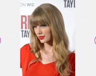 Taylor swift yuvarlak yüz kor kahkül saç kesim modeli