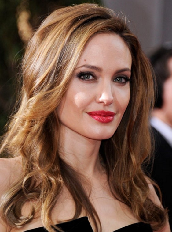 Angelina Jolie Karamel Saç