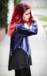 Lob Saç Kesimi ile Kızıl Saç Renkleri 2017