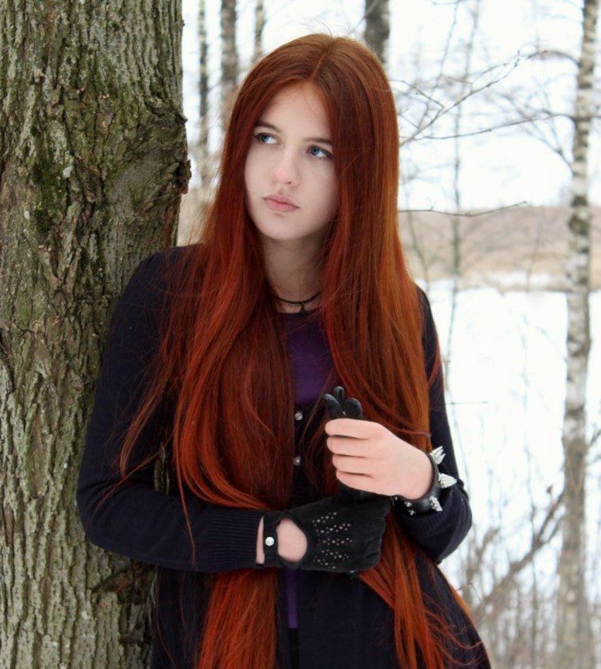 Uzun Saçlar için En İyi 2018 Saç Rengi Kızıl