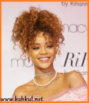 Rihanna kıvırcık saç modeli