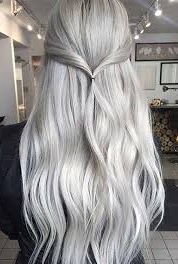  Gümüş gri saç rengi